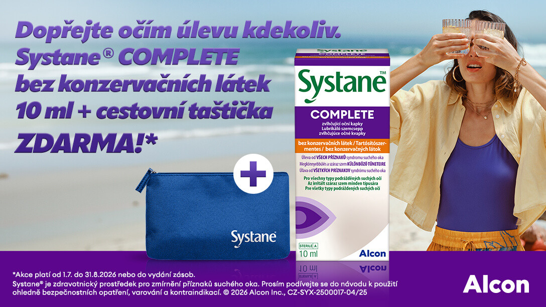 Kupte si Systane Complete a získejte cestovní taštičku zdarma