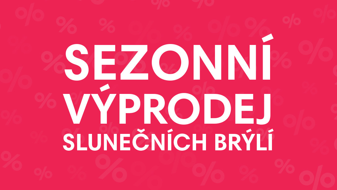 Sezónní výprodej slunečních brýlí