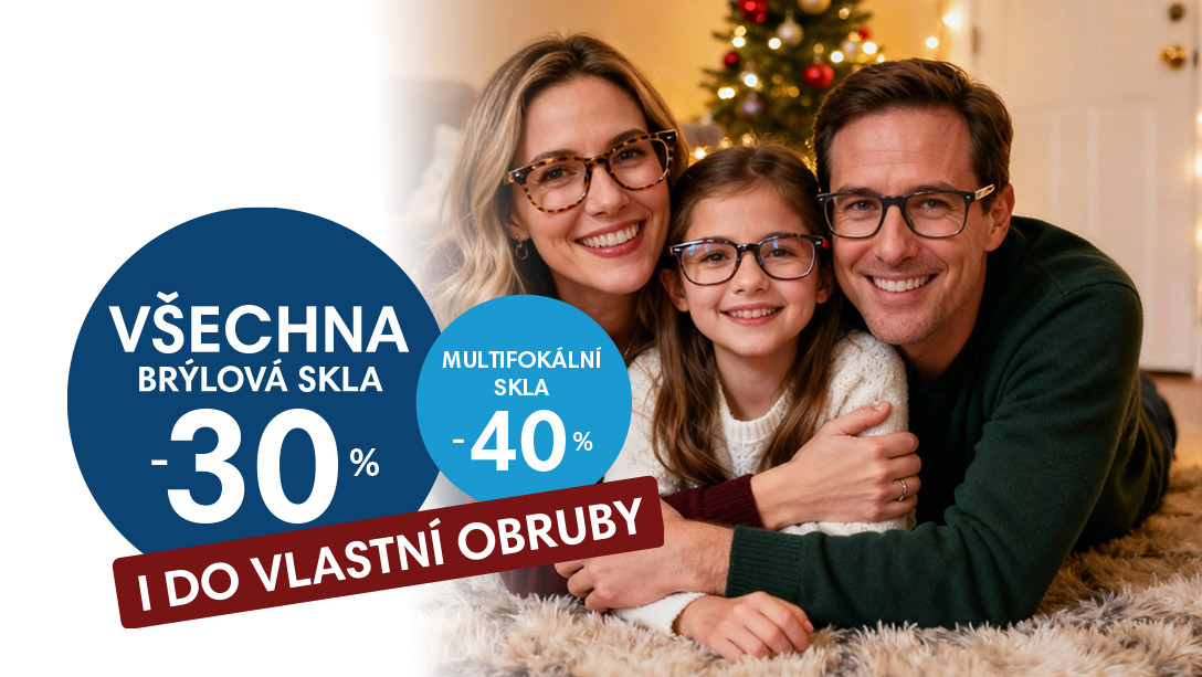 Sleva na všechna brýlová skla