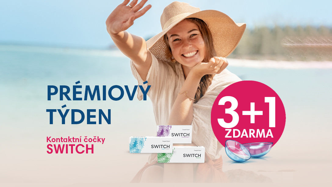 Prémiový týden na kontaktní čočky SWITCH